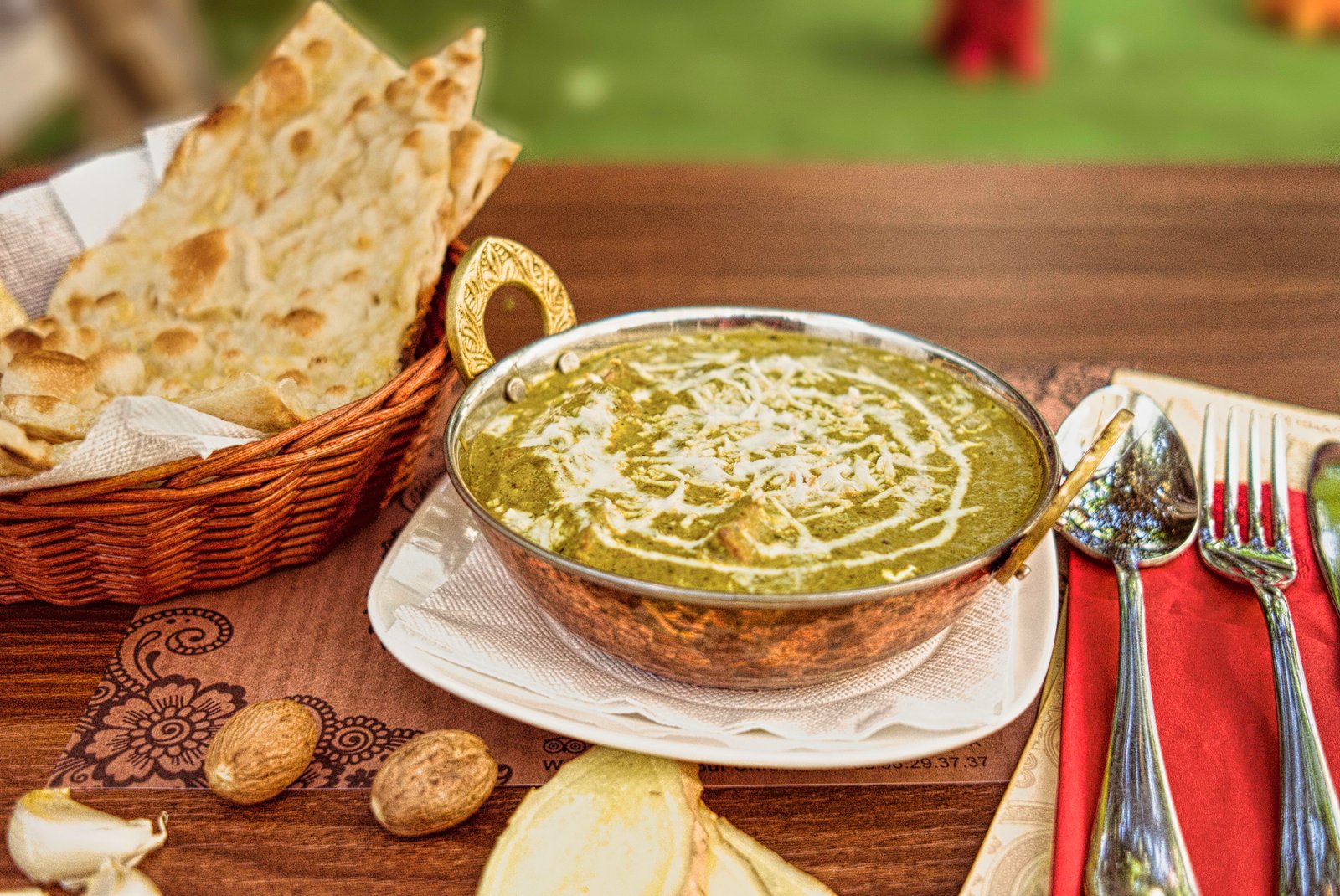 Palak Paneer at Saffron Pissouri